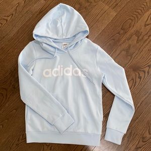 Adidas light blue hoodie size XS